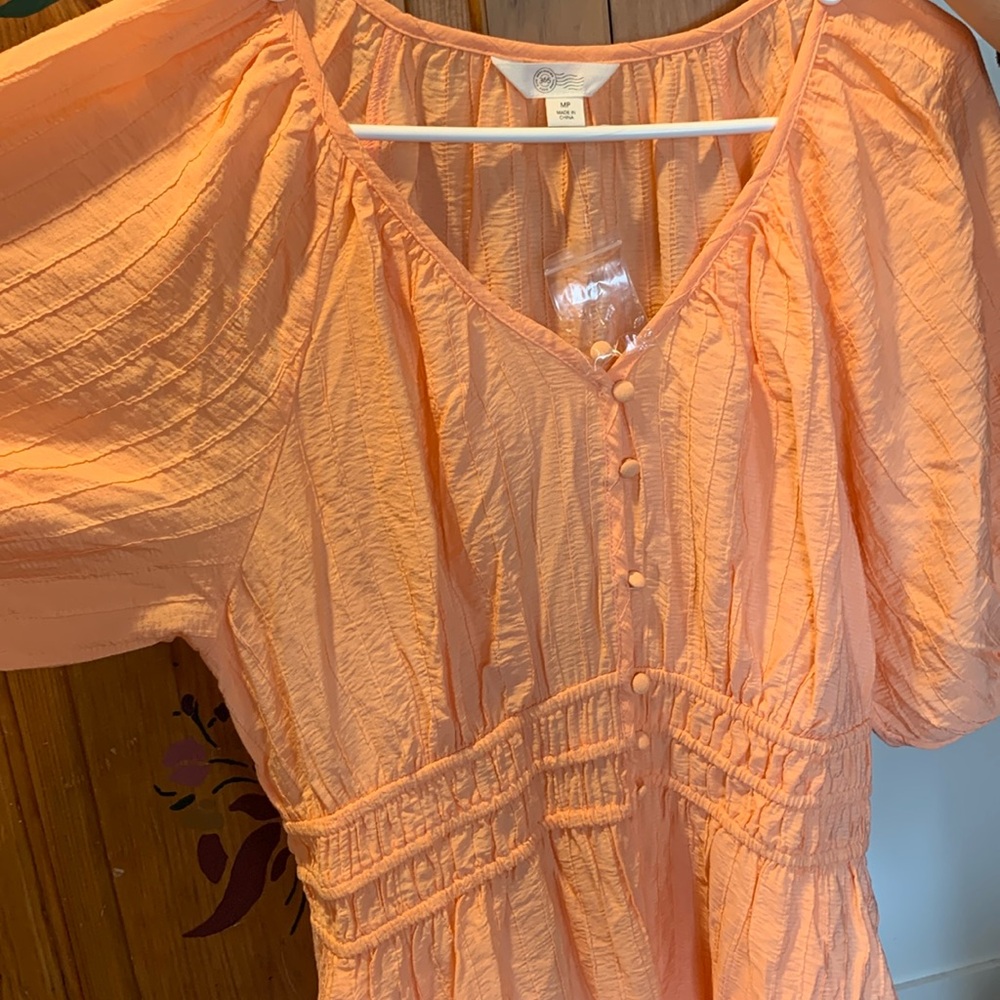 Destination 365 orange coral dress
